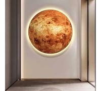 ZhuiFengA Applique murale 3D à LED moderne avec télécommande, idéale pour un salon, une chambre, un couloir ou des escaliers.(70cm)