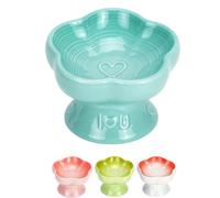 ZHUIYIWIN Gamelle pour Chats, Antidérapante pour Animaux, Gamelle Eau Chat pour Les Chiots et Les Chats, gamelles en céramique pour Chat (Bleu mer Tranquille)