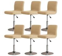 ZHUIYUAN Housse Tabouret De Bar avec Dossiers, Housse Chaise Haute pour Tabouret De Bar 6/4/2 Pièces, Housse Chaise Salle a Manger