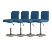 ZHUIYUAN Housse Tabouret De Bar avec Dossiers, Housse Chaise Haute pour Tabouret De Bar 6/4/2 Pièces, Housse Chaise Salle a Manger