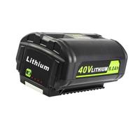 ZHUJIAOF Batterie de rechange 5,0 Ah 40 V pour batterie Ryobi 40 V, compatible avec tondeuse à gazon Ryobi 40 V et autres outils électriques sans fil et chargeur 40 V