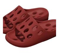 ZHULNJHY Pantoufles d'intérieur antidérapantes pour homme et femme avec soutien de la voûte plantaire, plus une semelle douce et respirante semblable à un nuage pour toutes les saisons, Rouge, 36 2/3