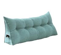 ZHULONGRUSHUI Coussin de Lecture pour Lit et Canapé,Coussin de Dossier,Grand Coussin de Soutien du Dos,Coussin Mural,Coussin de Lit,Oreiller Triangulaire Coussin Coin (Bleu a,100 * 50 * 20cm)