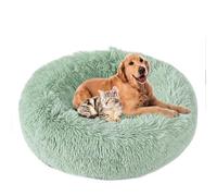ZHULONGRUSHUI Coussin pour Chien XXL,Panier Chat Chien Lit Rond pour Chats Chiens,Donut Rond Chiens Panier Anti Stress Peluche Confortable Moelleux Lavable Anti Dérapant(Vert Clair)