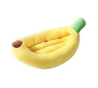 ZHULONGRUSHUI Grand canapé-lit en forme de banane pour chien et chat, confortable et pratique avec housse amovible, doux et chaud (70 x 45 x 15 cm)