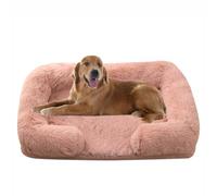 ZHULONGRUSHUI Panier pour Chien,Canapé,Lit orthopédique pour Chiens de Petit Taille et de Taille Moyenne,Coussin Dehoussable pour Chien Lavable,Antiglisse,Doublure imperméable(Rose)