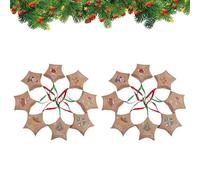 ZHUMCCY Boîtes de Noël Décoratives - 16 Pièces Contenants Réutilisables Décorations De Fêtes - Boîtes De s Décorations De Sapin De Noël - pour Collation Chocolat Jouet Faveurs De Fête Garnitures De