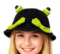 ZHUMCCY Chapeau Bucket Grenouille Adulte,Accessoires Vestimentaires Mignons Et Chauds - Casquette De Pêcheur Animal - Pour Randonnées Fête Hiver Automne Nouvel An Intérieur Extérieur Fêtes