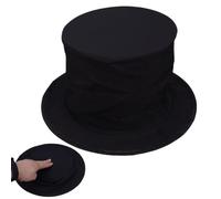 ZHUMCCY Chapeau Haut De Forme Pliable Magicien, Casquette De Magicien Chapeau Haut De Forme Pour Magicien Chapeau Avec Compartiment Secret Accessoires De Magie Pour Les Danses Et Les Spectacles