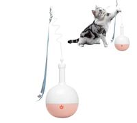 ZHUMCCY Distributeur de Croquettes pour Chat | Éducateur Alimentaire Interactif pour Félin,Jeu Automatique pour Chaton | Exercise Stimulation Intérieur Extérieur