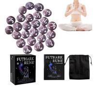 ZHUMCCY Ensemble de Runes,Décoration D'Intérieur Avec Alphabet Gravée - Runes pour Débutants - Pour Divination Et Méditation Pour Hommes Femmes Garçons Filles Jeunes Et Adolescents