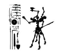 ZHUMCCY Figure Squelette - Accessoires magnétiques de Figurine Inclus,Figurine d'action articulée | pour Un Anniversaire, Salon, Bureau, bibliothèque, dortoir, garçons et Filles, Ados et