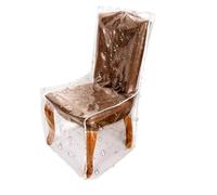 ZHUMCCY Housses de Chaise Imperméables | 101 x 56 cm Protecteur De Siège Pliable | Housses Imperméables Transparentes pour Chaises De Salle À Manger - pour Siège Maison Salon Salle De Classe Anti