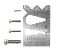 ZHUMCCY Jauge de Dimensionnement des Boulons, Règle de Mesure pour Boulons, Outil de Mesure Métrique Précis pour l'Entretien Automobile, la Plomberie Domestique et l'Ingénierie