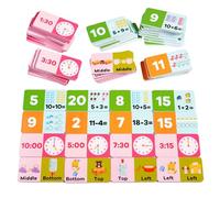 ZHUMCCY Jeux D'Addition - Jouet Éducatif STEM en Bois - Apprentissage des Mathématiques et de la Notion du Temps avec Outils Interactifs pour Maternelle