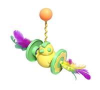 ZHUMCCY Jouet à Caresse pour Chat - Balle De Jeu Interactive Roulante À 360 Degrés pour Chaton | Baguettes à Chat,pour Intérieur Extérieur Sols Tapis Maison Voyage Appartement Jardin Arrière-Cour