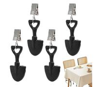 ZHUMCCY Lests De Nappe,4 cintres métalliques Robustes résistants au Vent,Poids en Pelle Couvre-Nappe Pique-Nique | pour Terrasse Pique-Nique Jardin Camping Mariage Fête Plage en Extérieur