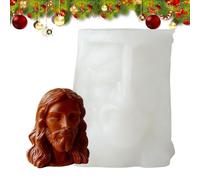 ZHUMCCY Moules à Bougies - 3D Jésus Marie Silicone Démoulage Facile - Moules à Bougies Résistants à la Chaleur | Pour Vacances Anniversaire Noël Résine Savon Argile Béton Adultes Débutants Amateurs