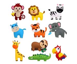 ZHUMCCY pour débutants | Mini kit d'animaux en feutre, à coudre et à faire des trucs, kit de bricolage et éducatif pour garçons et filles à coudre vos propres animaux en feutre pour