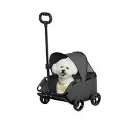ZHUMCCY Poussette Pour Animaux,Poussette Pour Chats Plébiscité Et Pliable | Porte-Animaux Ventilé Extérieur Jusqu'à 7 Kg,Pour Randonnée Parc Centre Commercial et Promenades Extérieures