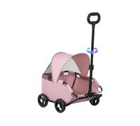 ZHUMCCY Poussette Pour Chien | Poussette Pour Chats Plébiscité Et Pliable | Porte-Animaux Ventilé Extérieur Jusqu'à 7 Kg | Pour Randonnée Parc Centre Commercial et Promenades Extérieures