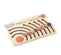 ZHUMCCY Puzzle Spatial en Bois, Puzzle en Bois du système Solaire - Apprendre Les Puzzles,Jouet d'apprentissage, Planche Cognitive de Puzzle en Bois pour la fête des, Noël