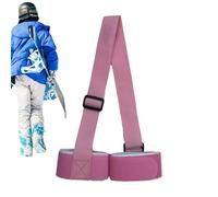ZHUMCCY Sangle De Transport De Ski Et De Bâtons, Sangle De Ski Réglables Sangle De Transport De Ski Portable Pour Skis Et Pôles Porte Skis À Épaule Pour Hommes Femmes