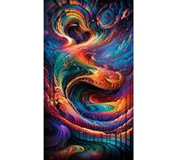 ZHUMUTO Diamond Painting Adulte Grand Format,Peinture Diamant XXL 40x70cm Abstrait C,Broderie Diamant Painting Kit Complet Adulte Grand Format,Grande Taille Pour la Décoration