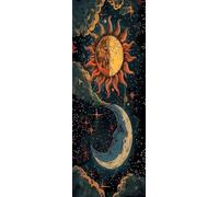 ZHUMUTO Diamond Painting Adulte Très Grand Format,60x160cm Peinture Diamant XXL Abstrait Soleil et Lune,Broderie Diamant Painting Kit Complet Adulte Grand Format,Grande Taille Pour la Decoration