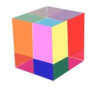 ZhuoChiMall CMY Cube de couleurs mélangées, 2.75 in / 70 mm CMYcube pour décoration de maison ou de bureau, éducation physique, jouets scientifiques et cadeaux pour enfants 1 pièce