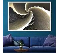 ZHUOYA Affiche abstraite sombre représentant des tentacules de vigne dans un paysage naturel, impression sur toile, art mural moderne, décoration pour chambre, café ou maison (70 x 100 cm)