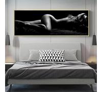 ZHUOYA Affiches et impressions sur toile représentant des femmes sexy modernes endormies sur un lit, tableaux et photos de corps pour la décoration de la chambre à coucher (30x90cm/sans cadre)