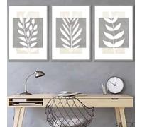 ZHUOYA Affiches et impressions sur toile, style bohème, minimaliste, abstrait, moderne, neutre, peinture murale, décoration de salon (40 x 60 x 3 cm, sans cadre)