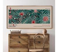 ZHUOYA Art mural panoramique japonais, décoration murale pour la maison, affiche pop art abstraite, art mural moderne pour galerie d'exposition (50x70cm/sans cadre)