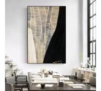 ZHUOYA Grand art mural sur mesure Wabi Sabi peinture à l'huile peintures abstraites décor mural contemporain décoration de salon moderne 40x60 cm sans cadre