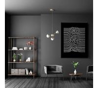 ZHUOYA Impression HD sur toile - Décoration murale @ Black Joy Division Plaisirs inconnus - Musique - Pour décoration de chambre à coucher - 80 x 120 cm - Sans cadre