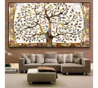 ZHUOYA Impression sur toile Arbre de Vie, peinture sur toile, affiche d'art abstrait scandinave pour la décoration murale du salon et de la maison (55x75cm/sans cadre)