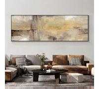 ZHUOYA Peinture à l'huile abstraite moderne, affiche et impression, paysage, art mural, toile, décoration de salon (60 x 120 cm, sans cadre)