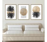 ZHUOYA Peinture murale abstraite minimaliste, affiches et images imprimées bohèmes, décoration de salon (80 x 120 x 3 cm, sans cadre)