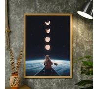 ZHUOYA Superbe toile murale représentant un voilier au coucher du soleil, paysage océanique, décoration d'intérieur, ambiance côtière, vue panoramique, belle œuvre d'art (60 x 90 cm)