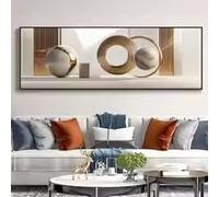 ZHUOYA Tableau 2D plat sur toile, idéal pour la décoration murale, le salon, la chambre, le bureau ou le bar (45 x 135 cm/sans cadre)