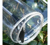 ZHUOZ1T Bâche en PVC Imperméable Transparente avec œillets,Bâche de Protection Exterieur pour Jardins 365g/m²,Housse de Protection en Plastique Anti-poussière et Anti-intempéries (210cm x 290cm)