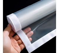 ZHUOZ1T Kit D'isolation de Fenêtre,Film Isolant Transparent,Rideaux Isolant Résistant aux intempéries,Couverture de Fenêtre en Plastique,Pour l'hiver et l'été,Réutilisable (235cm x 300cm)