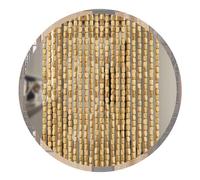 ZHUOZ1T Rideau de Porte Perle de Bambou Naturel,Rideaux De Perles Bois Suspendus Décoration,Séparateur de Pièce,Pare-Vue,pour Chambre Salon Couloirs Porch (110cm x 250cm(111 Stränge)