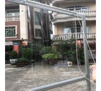 ZHUOZ1T Store Enrouleur en PVC imperméable Transparent,Store Enrouleur de Pergola Extérieure,Stores Anti-Pluie en Plastique Personnalisés,pour Gazebo Balcon Terrasse,Largeur x Hauteur (160x280cm)