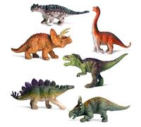 Zhuporn Dinosaure Jouet - 6 Pcs Figurines Réalistes en Plastique, Ensemble Modèle Éducatif pour Enfants