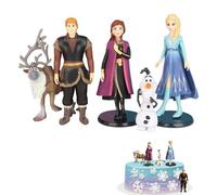 Zhuporn Frozen Figurines, 5 Pièces Decoration Gâteau, Elsa, Olaf, Anna, Mini Figurines pour Anniversaire
