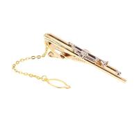 ZHUQINGYE 1PC Gold/Silver Men Metal Copper Simple Necktie Buckle Tie Bar Clasp Clip Clamp Ties Pin Fashion Exquisite Jewelry Wedding Gift(I 5.5cm_4pcs)