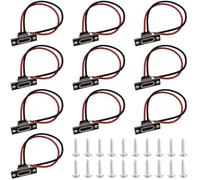 ZHUROUPU 10 connecteurs USB 2.0 Type-C Femelles à Monter sur Panneau et câble, Remplacement de connecteur USB 2 Broches 5 V 3 A pour Modification du Port de Charge