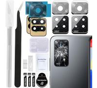 ZHUROUPU 2 Emballage arrière arrière de la caméra arrière de la caméra de Remplacement Compatible avec pour Xiaomi pour Redmi Note 11 Pro 5G, Adhesive & Tweezer & Professional Repair Kit (Noir)